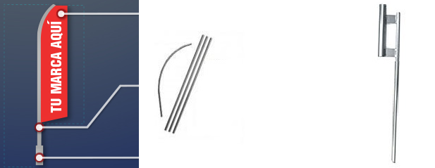 Banderas Publicitarias Tipo Vela en Monterrey